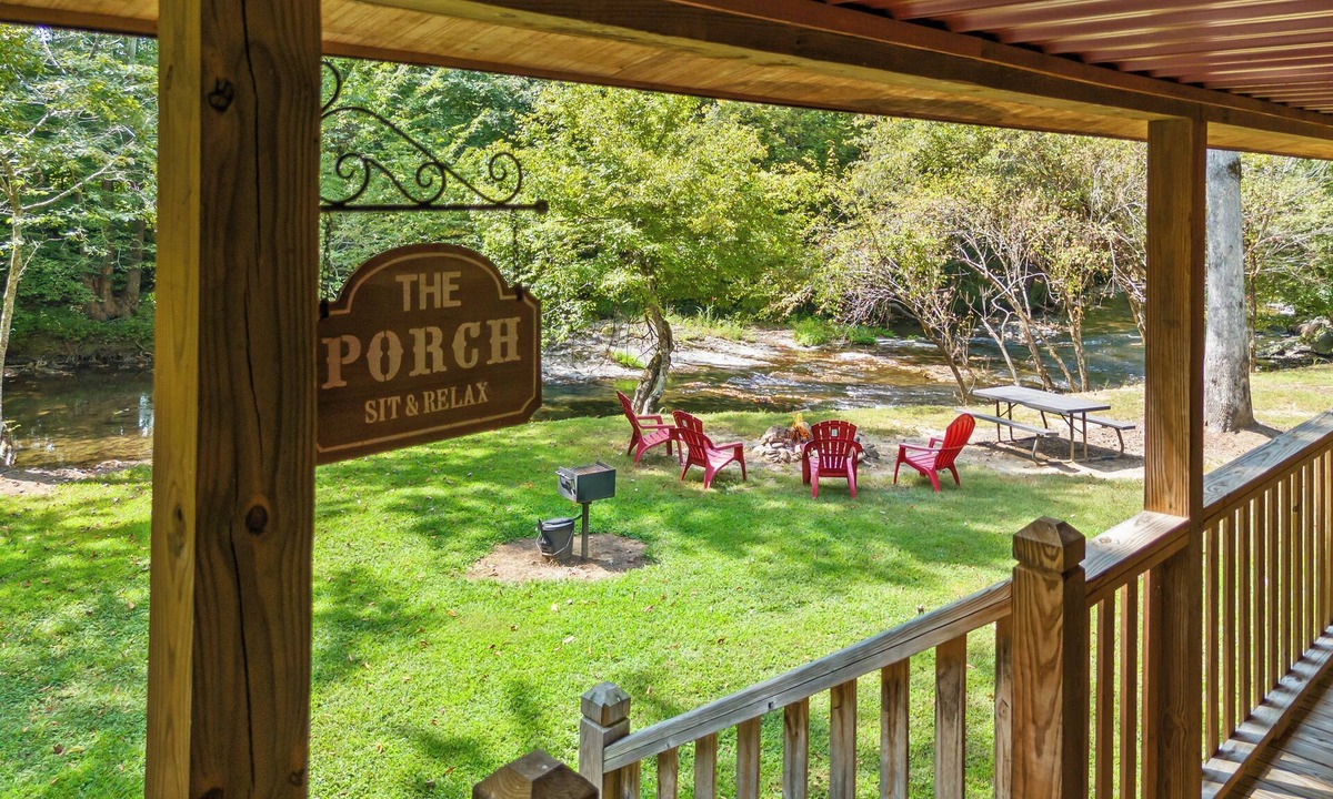 Cosby Cabin | Butts On The Creek! Peaceful retreat right on the creek.