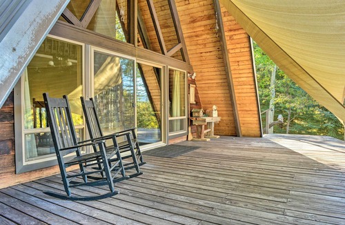 Irwin Cabin | Irwin A-Frame Cabin w/Deck & Mountain Views!