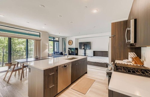 Willow Grove Condo | Riverfront Condo Near Keystone & Breck | Fireplace, Heated Floors |Mountain Views |Covered Parking