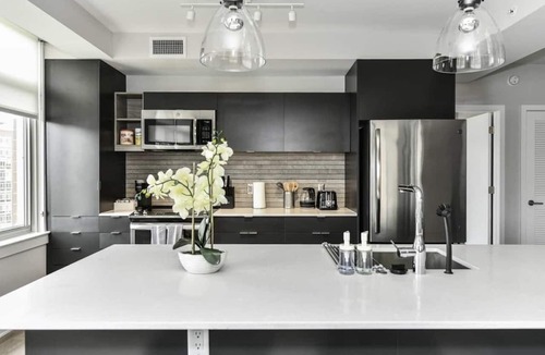 Crystal City Apartment | Scenic Rooftop 2BR Retreat with Gym & Parking