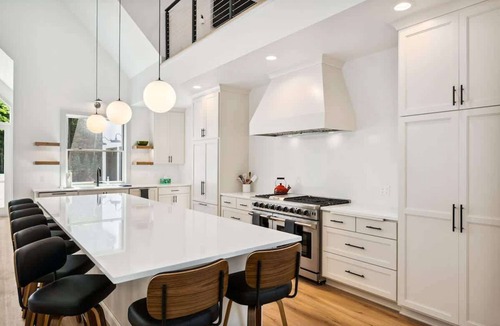 Egg Harbor House | The Point | Modern Retreat for Groups · Firepit
