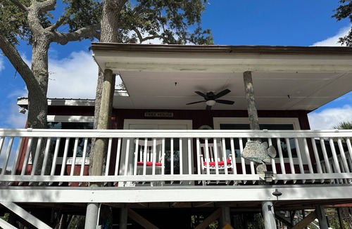 Cedar Key House | The Tree House - amazing unobstructed view of the Gulf of Mexico from your deck!