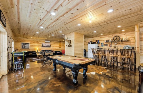Grassy Creek House | Wraparound Views and Forest Feels with Game Room and Pool Table