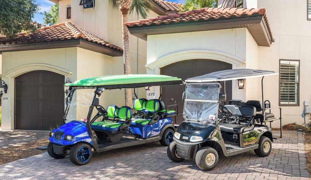2 Golf Carts☀️ New Bunks | *Heated Pool | Beach Equip | 2 Bikes | Golf View ☀️ Sandestin