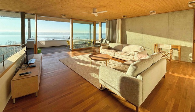 Architect house with panoramic views at Ammersee