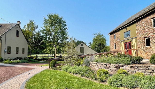 Beautiful Converted Barn with 9 Beds and Baths on 10 Acre Farm in Bucks County